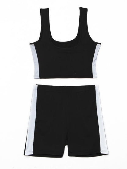 Sexy Waistcoat Reflect Light Yoga Suits