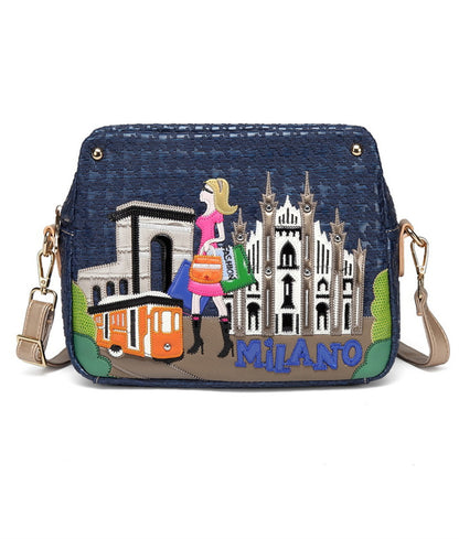 Beauty Romantic pattern crossbody Bag