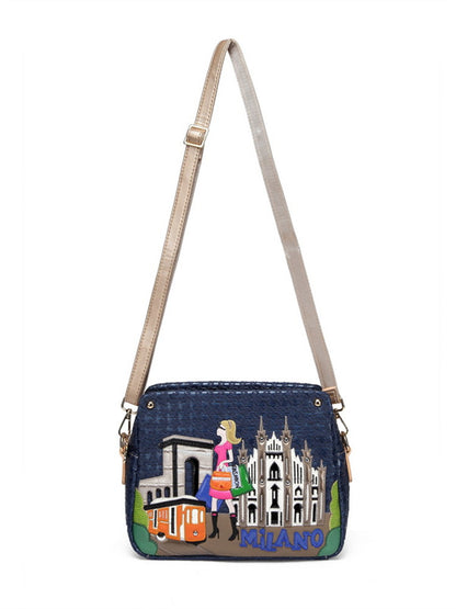 Beauty Romantic pattern crossbody Bag