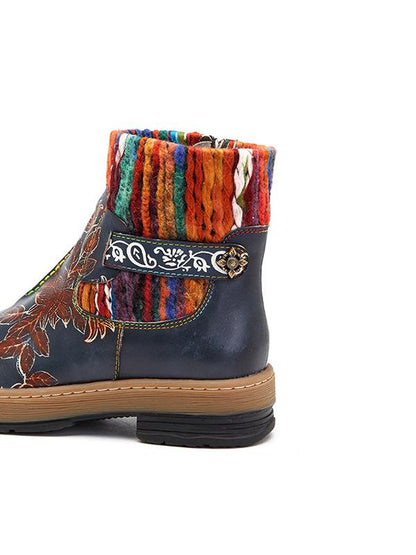 Fashion Handmade Leather Crafting Boots