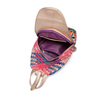 Fashion travel bag multi-function embroidery beauty romantic backpack