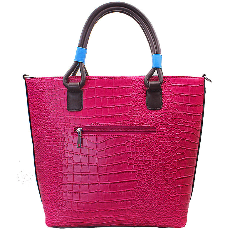 Vintage crocodile pattern fashion creative shoulder bag
