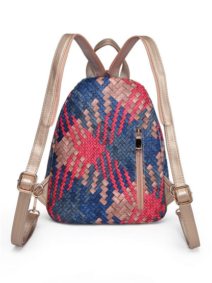 Bee creative embroidery flower casual shoulder bag