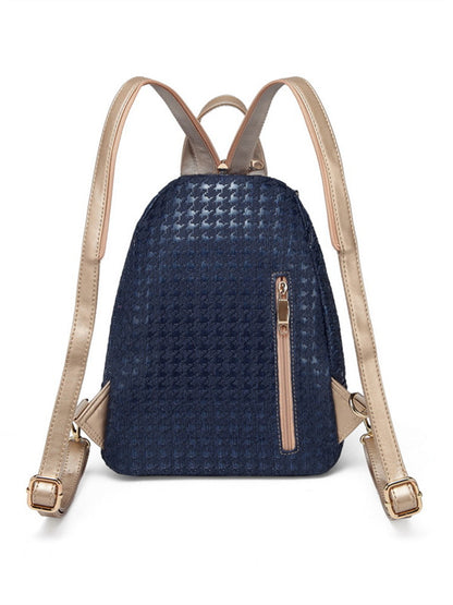 Bee creative embroidery flower casual shoulder bag