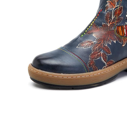 Fashion Handmade Leather Crafting Boots