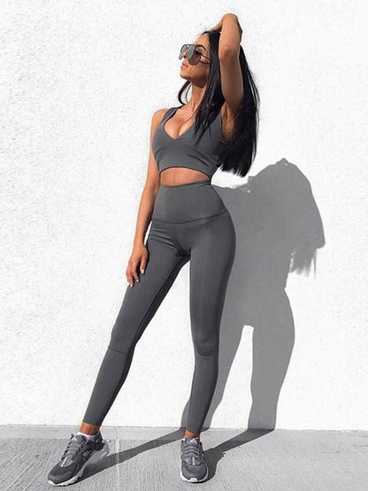 Sexy Gym Bra And Leggings Suits