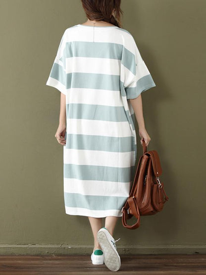 Summer Loose Oversize Striped Dress