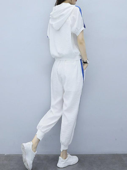 Short Sleeves T-Shirt + Loose Pants Sport Suit