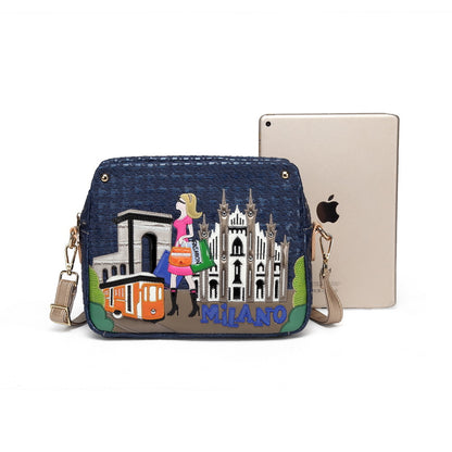 Beauty Romantic pattern crossbody Bag
