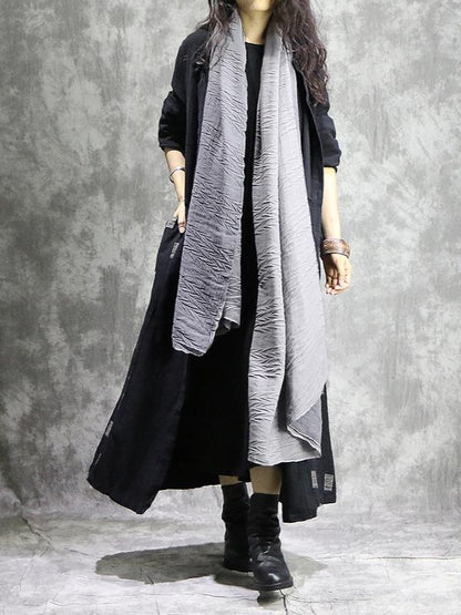 Vintage Geometry Split-joint Cape Dress
