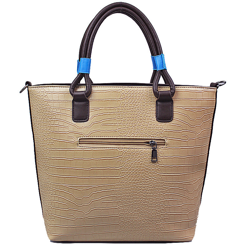 Vintage crocodile pattern fashion creative shoulder bag