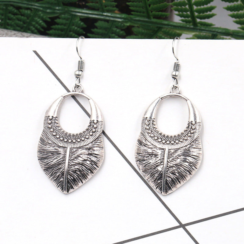 gold earrings female simple retro ear jewelry wholesale