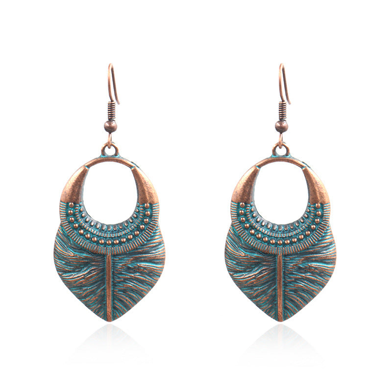 gold earrings female simple retro ear jewelry wholesale