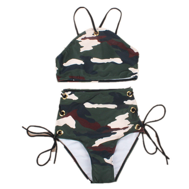 Camouflage print Bikini Swimsuit