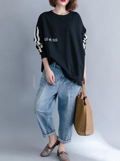 Casual Solid Denim Pants