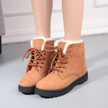 Cotton Warm Snow Flat Boots Uggs