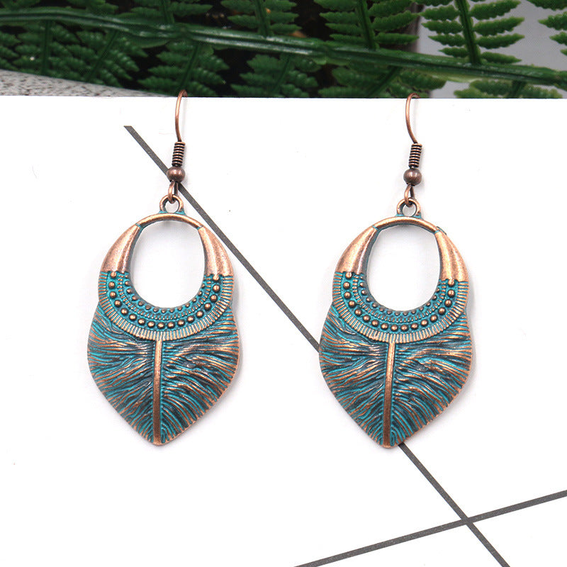 gold earrings female simple retro ear jewelry wholesale