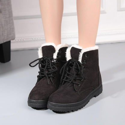 Cotton Warm Snow Flat Boots Uggs