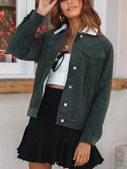 Long Sleeve Solid Colors Winter Coat Tops