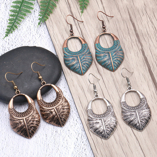 gold earrings female simple retro ear jewelry wholesale