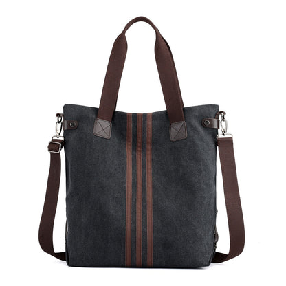 Fashion canvas women's bag autumn and winter 2018 new handbag versatile Korean version trendy solid color Single Shoulder Messenger Bag