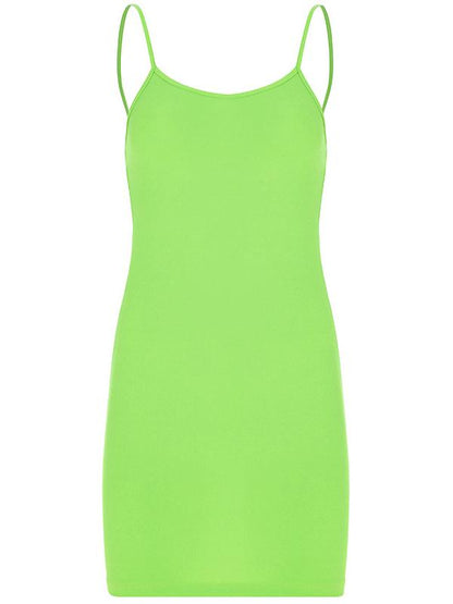 Spaghetti-neck Wrap Mini Dresses