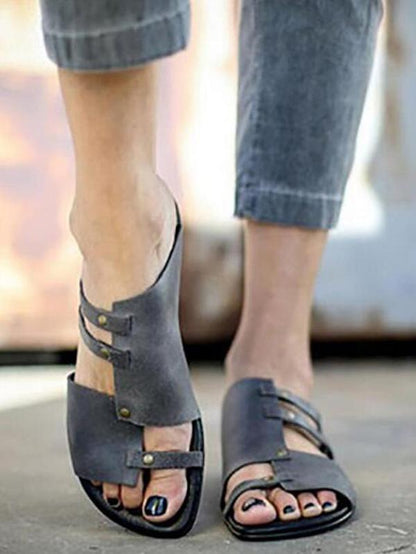Causal Low Heel Beach Flat Sandals