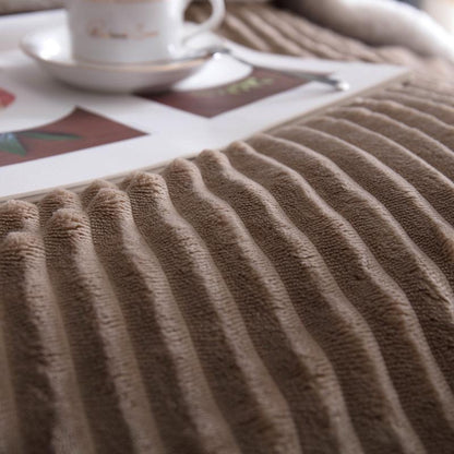 Berber Fleece Velvet Winter Soft Solid Color Blanket