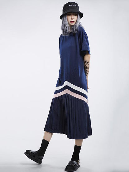 Ruffled Short Sleeves Long Dress