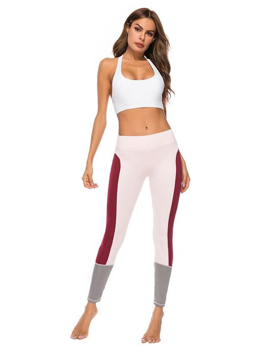 Color Stiching Yoga Leggings