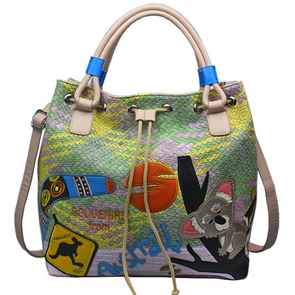 Cartoon animal zipper creative bag