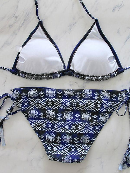 Sexy Floral Print Bikini Set
