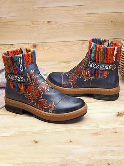 Fashion Handmade Leather Crafting Boots