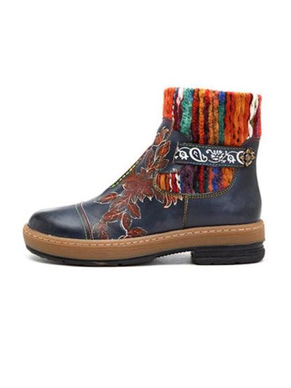Fashion Handmade Leather Crafting Boots