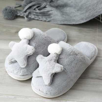 Home slippers fashion thickened TPR winter slippers