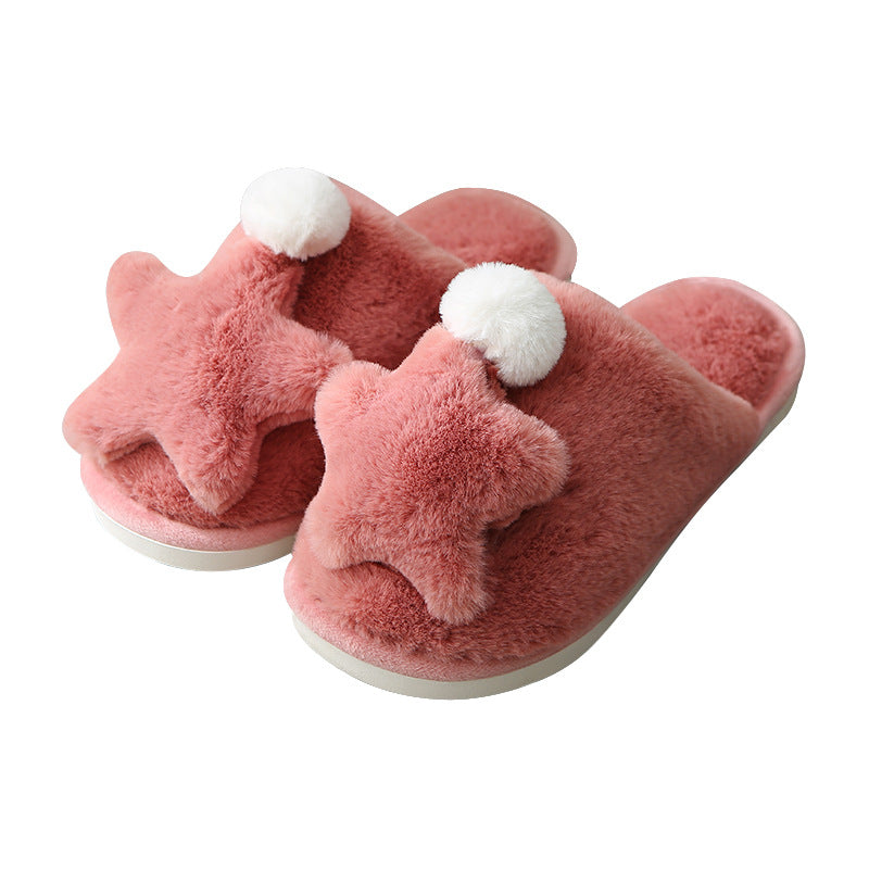 Home slippers fashion thickened TPR winter slippers
