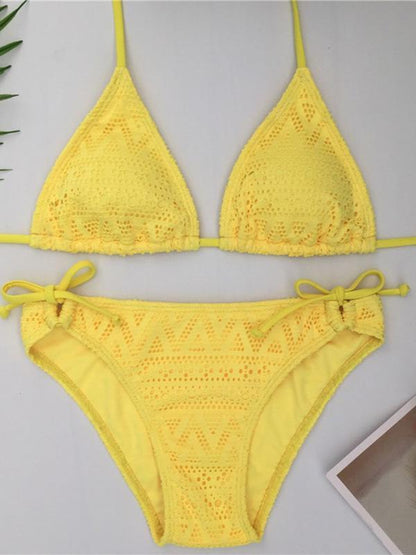 Sexy Triangle Hater-neck Bikinis Swimwear