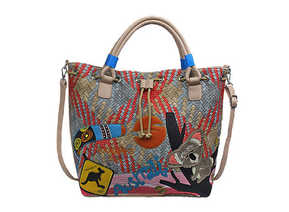 Cartoon animal zipper creative bag