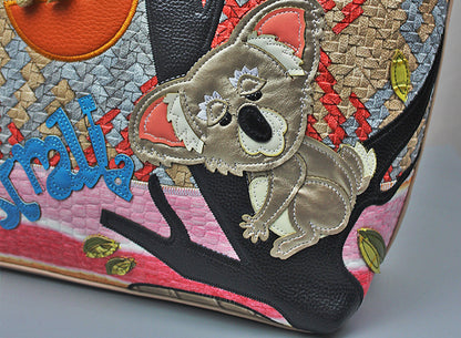Cartoon animal zipper creative bag