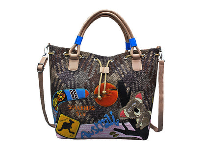 Cartoon animal zipper creative bag