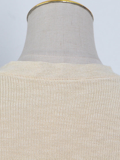 Urban Solid Color Sleeveless V-Neck Vest Tops