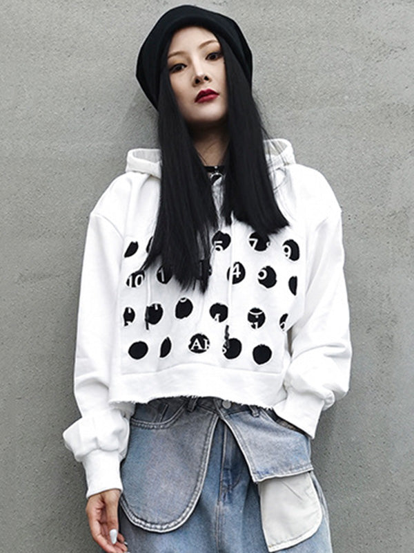 Original Split-Joint Long Sleeves Drawstring Hoodies