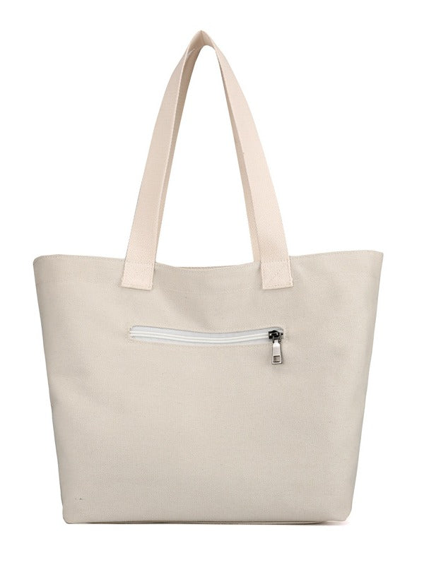 Ethnic Style Printed Zipper Canvas Bag