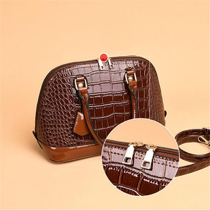 Crocodile Pattern Handbag Temperament Shoulder Bag Shell Bag