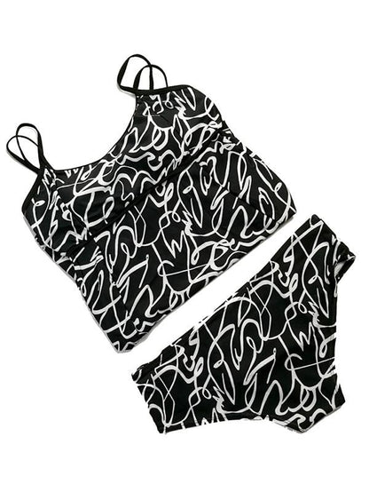 Plus Size Trefoil One-piece Swimsuit