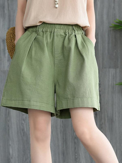 Casual Comfortable Elastic Waist Short