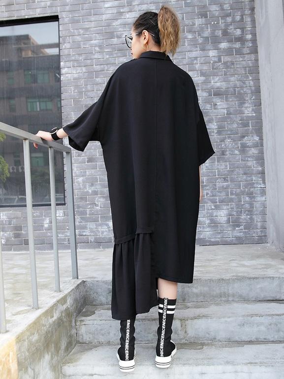 Cropped Solid Hollow Split-joint Midi Dresses