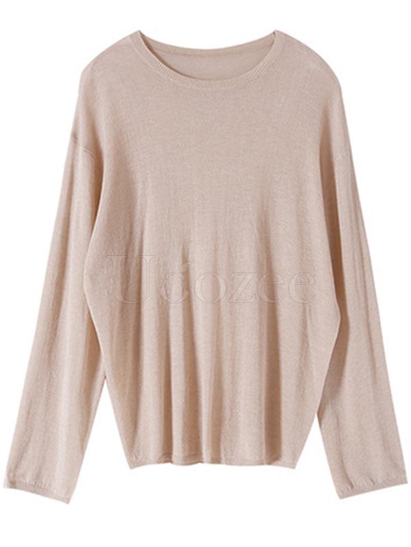 Casual Solid Light Maturity Knitwear
