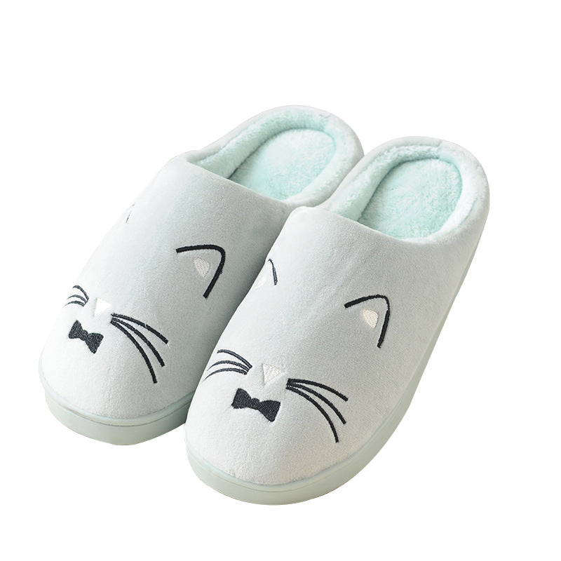 Cartoon cat cotton slippers