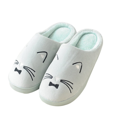 Cartoon cat cotton slippers